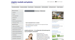 Desktop Screenshot of muskeln-gelenke.de